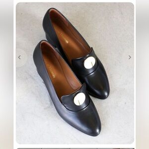 Anne Thomas Elisabeth Loafer Leather Black Shoes